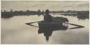 Heimrudern des Schoof-Stoffs aus Leben und Landschaft auf den Norfolk Broads, 1886, Platte XXI