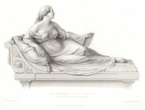 Denkmal für Mrs. Thompson, errichtet in der Kirche von Great Malvern von Peter Hollins