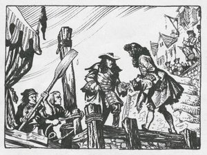Brixham, wo Wilhelm, Prinz von Oranien, 1688 landete, um den englischen Thron zu beanspruchen von Peter Jackson