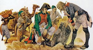 Entdeckung des Steins von Rosetta in Ägypten von Peter Jackson