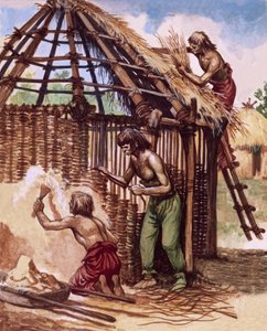 Frühe Briten bauen Hütten von Peter Jackson