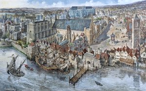 Alt-London rekonstruiert: Der Palast von Westminster um 1530 von Peter Jackson