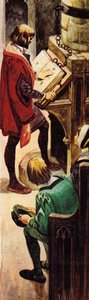 Lesen einer angeketteten Bibel in der Kirche