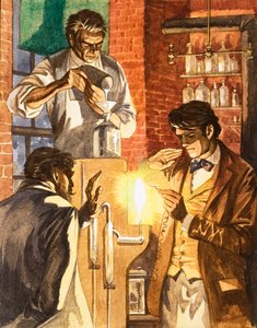 Thomas Edison und Joseph Swan erschaffen das elektrische Licht
