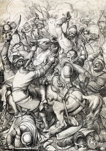 König Sebastian I. von Portugal (1554-1578) gefangen in der Schlacht von Alcácer-Quibir (Ksar el-Kebir oder Schlacht der drei Könige) am 4.08.1578 in Marokko
