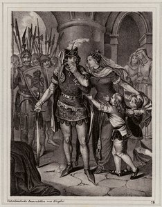 Johann der Blinde, König von Böhmen (Gravur) von Peter Johann Nepomuk Geiger