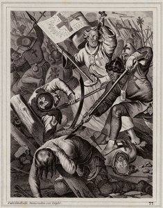 Peter der Einsiedler führt den Volkskreuzzug an von Peter Johann Nepomuk Geiger