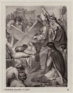 St. Helena und die Entdeckung des Wahren Kreuzes, 325 (Gravur)