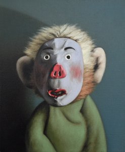 Affe mit Schweinemaske, 2005