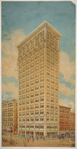 Prairie School Wolkenkratzer, Chicago, Illinois, Perspektive