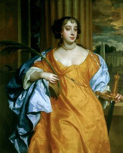 Barbara Villiers, Herzogin von Cleveland als St. Katharina von Alexandria, ca. 1665-70 von Peter Lely
