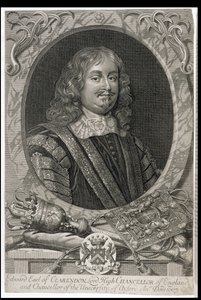 Edward Hyde, 1. Earl of Clarendon (1609-74), graviert von M. Burg
