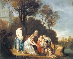 Moses aus dem Fluss gerettet von Peter Lely