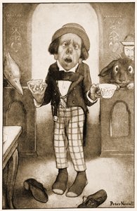Ich bin ein armer Mann, Majestät, begann der Hutmacher mit zitternder Stimme (Illustration aus 