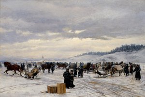 Eisrennen von Peter Nicolai Arbo