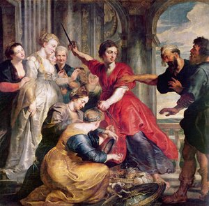 Achilles entdeckt von Odysseus, ca. 1617