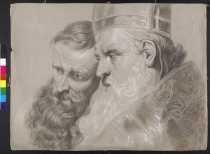Der Hl. Ambrosius und Kaiser Theodosius von Peter Paul Rubens von Peter Paul (after) Rubens