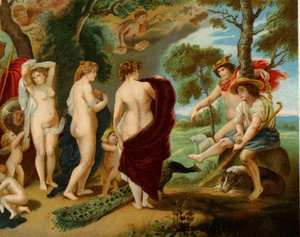 Das Urteil des Paris von Peter Paul (after) Rubens