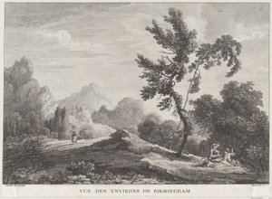 Ansicht von Birmingham, ca. 1755 von Peter Paul Benazech