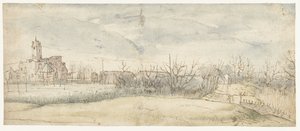 Ansicht von Schloss Crayenhof in Zwijndrecht, 1606 von Peter Paul Rubens (attributed to)