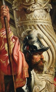 Ein Wächter, Fragment von "Die Heilige Dreifaltigkeit, verehrt von der Familie Gonzaga" von Peter Paul Rubens