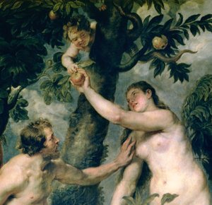 Adam und Eva (kopiert nach dem Gemälde von Tizian) (Detail)