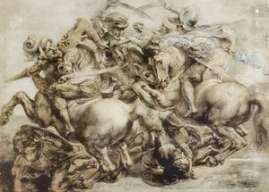 Schlacht von Anghiari, nach Leonardo da Vinci von Peter Paul Rubens