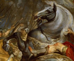 Schlacht (Detail) von Peter Paul Rubens