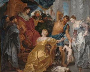 Das Urteil des Königs Salomo von Peter Paul Rubens