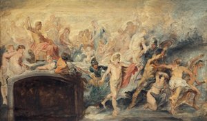 Der Götterrat (Skizze zum Medici-Zyklus) von Peter Paul Rubens