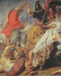 Detail der Löwenjagd, 1621 von Peter Paul Rubens
