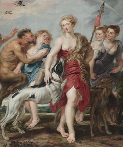 Diana und ihre Nymphen auf dem Weg zur Jagd, ca. 1615 von Peter Paul Rubens