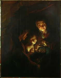 Die Alte mit dem Kohlebecken
