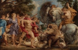 Die Jagd des Kalydonischen Ebers von Peter Paul Rubens