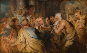 Diogenes sucht einen ehrlichen Mann von Peter Paul Rubens