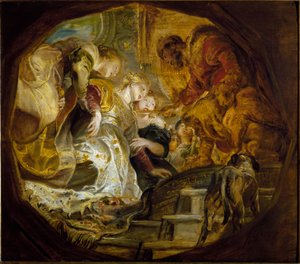 Esther wird von König Assuerus ausgewählt von Peter Paul Rubens