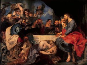 Fest im Haus des Simon des Pharisäers von Peter Paul Rubens