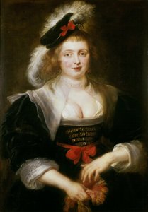 Hélène Fourment zieht einen Handschuh an, um 1631