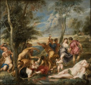 Die Bacchanal der Andrier von Peter Paul Rubens