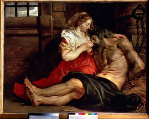 Römische Nächstenliebe von Peter Paul Rubens