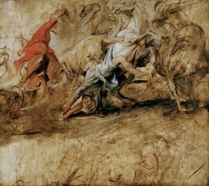 Löwenjagd von Peter Paul Rubens