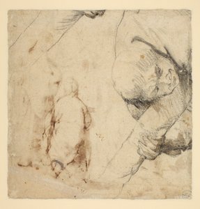 Mann, der einen Kreuzschaft hält von Peter Paul Rubens