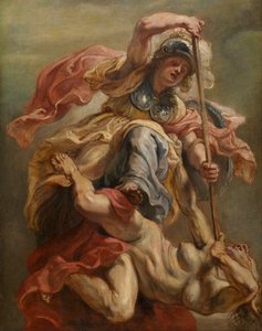 Minerva tötet Zwietracht von Peter Paul Rubens