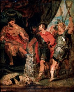 Mucius Scaevola vor Porsenna, 1630er Jahre von Peter Paul Rubens