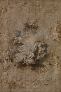 Mehrfachskizze für die Decke des Bankettsaals von Peter Paul Rubens