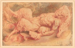 Pan liegend, möglicherweise um 1610 von Peter Paul Rubens