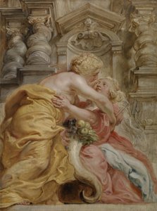 Frieden umarmt Fülle von Peter Paul Rubens