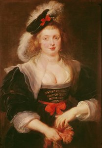Porträt von Helene Fourment mit Handschuhen