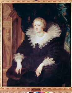 Porträt der Königin von Frankreich, Anna von Österreich von Peter Paul Rubens