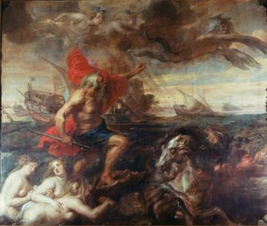 Quos ego! – Neptun, die Wogen besänftigend von Peter Paul Rubens